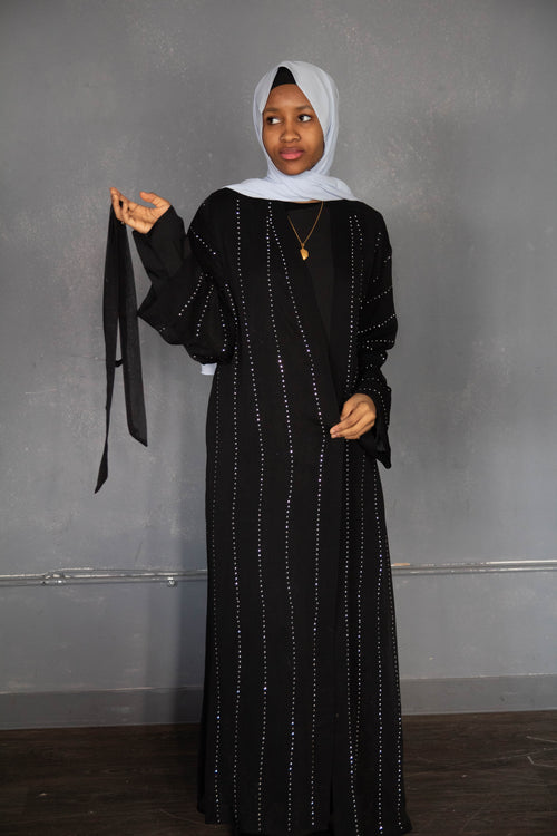 Two - Piece Beaded Abaya