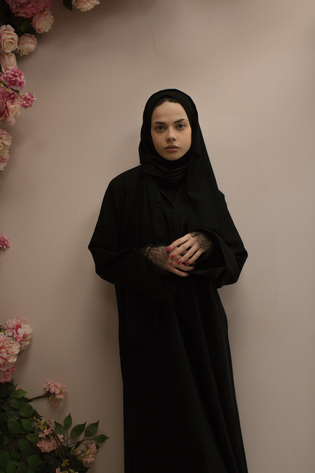 Lace Black Abaya