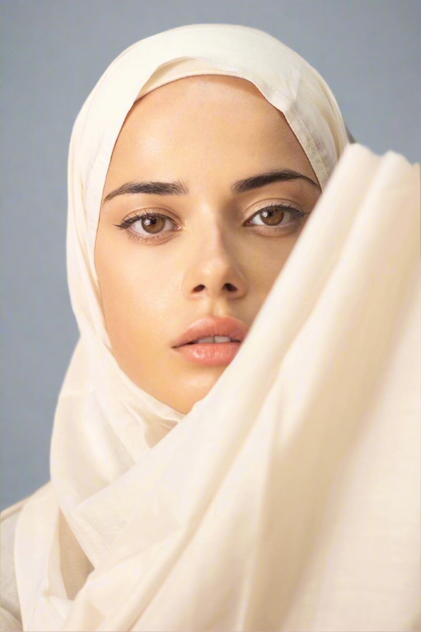 Cream Modal Hijab