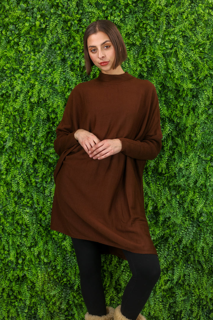 Ribbed arms Tunic Top