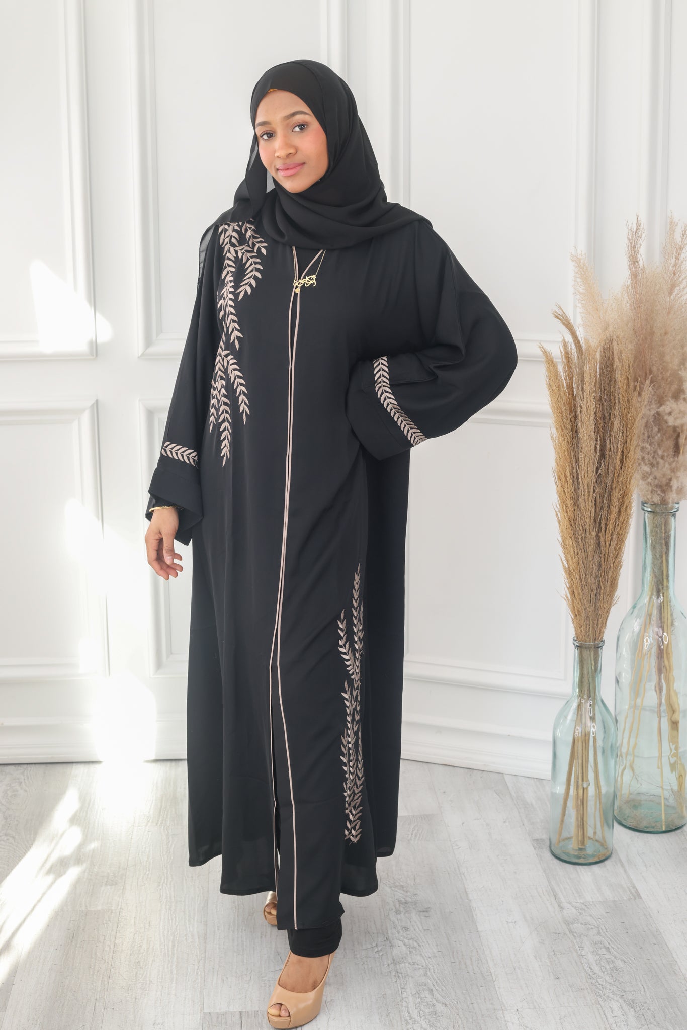 Golden Vines Abaya