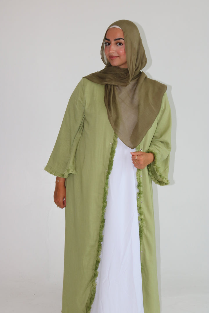 Linen Opened Abaya