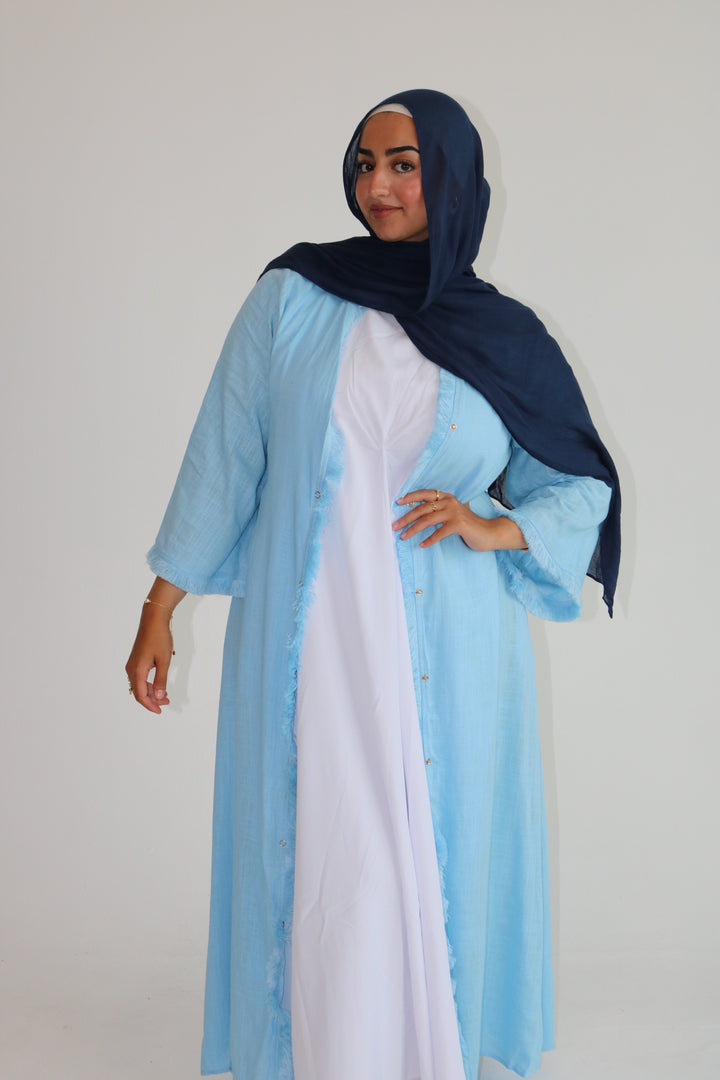 Linen Opened Abaya