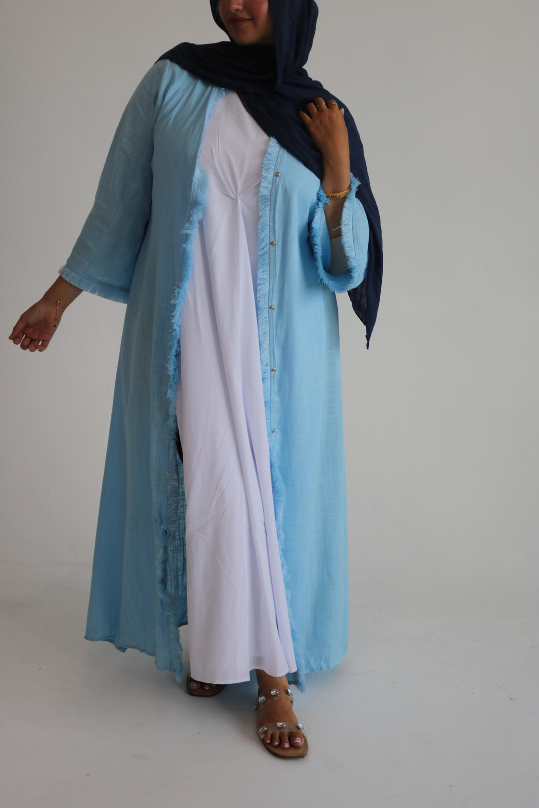 Linen Opened Abaya