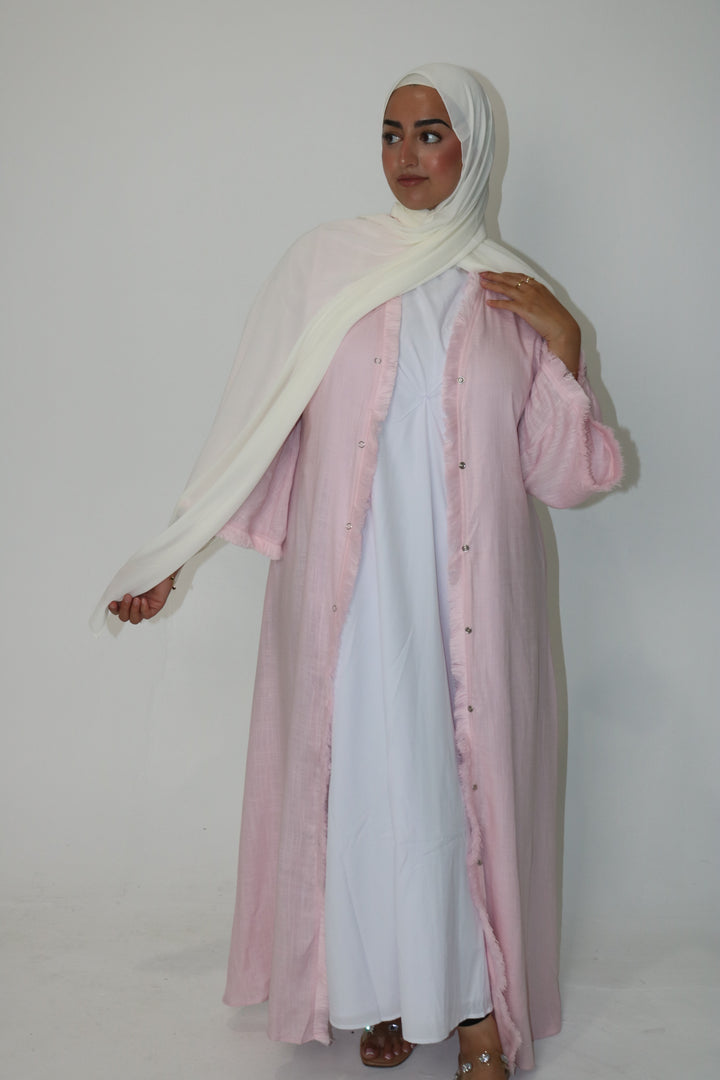 Linen Opened Abaya