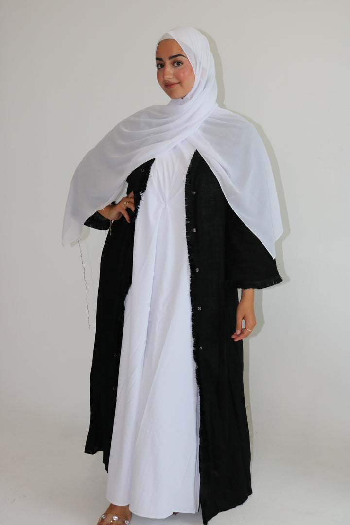 Linen Opened Abaya