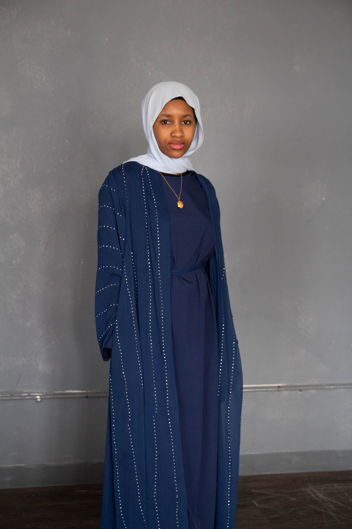 Two - Piece Beaded Abaya