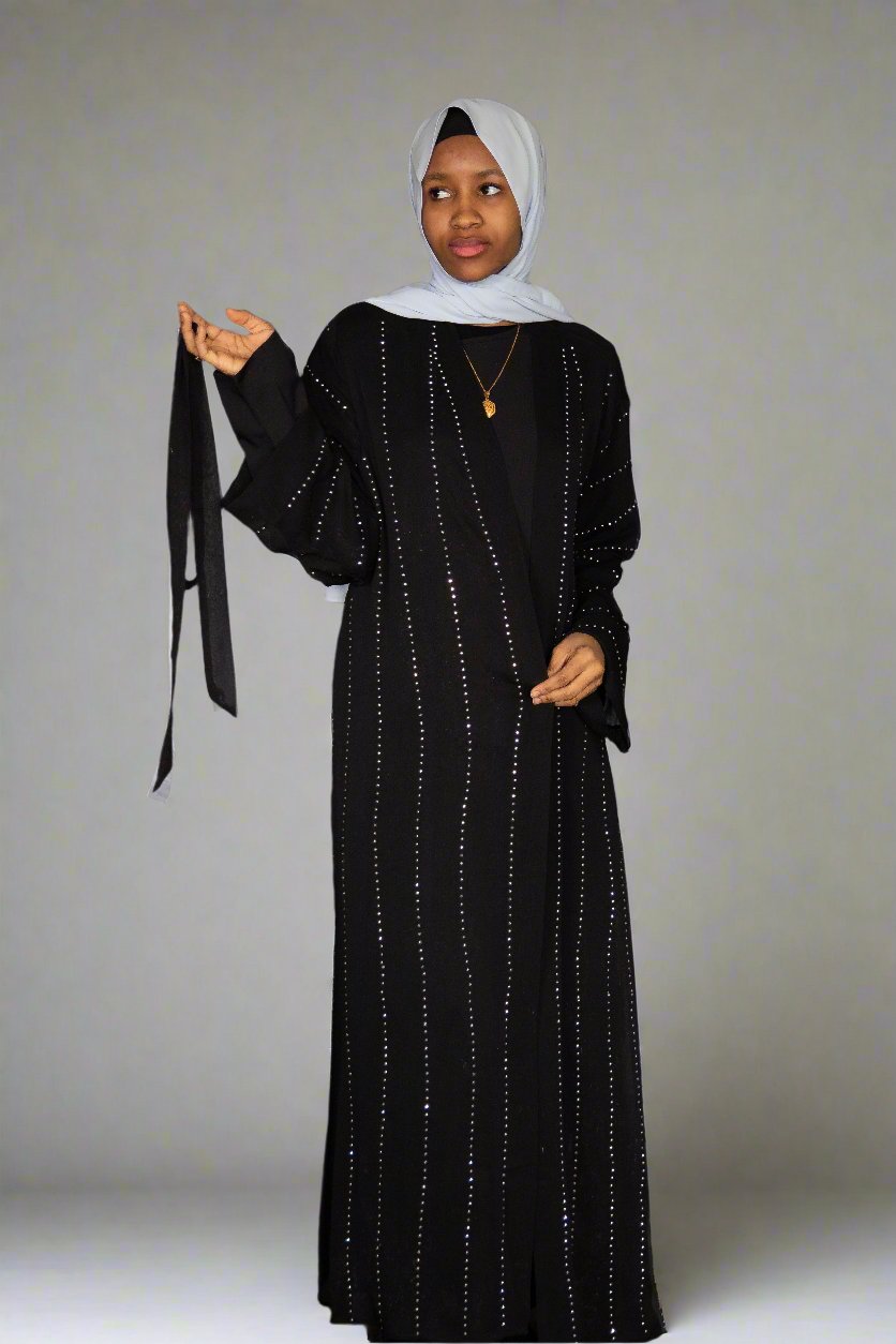 Two - Piece Beaded Abaya