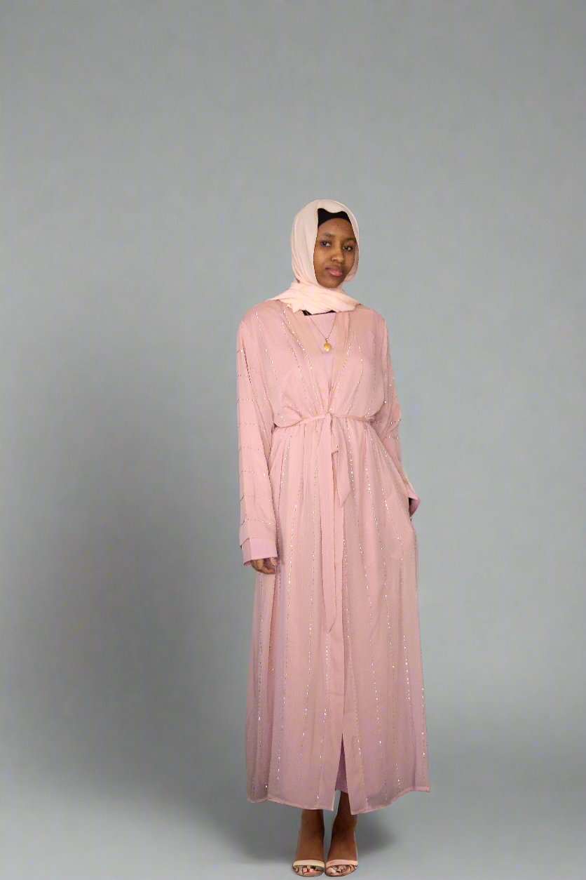 Two - Piece Beaded Abaya