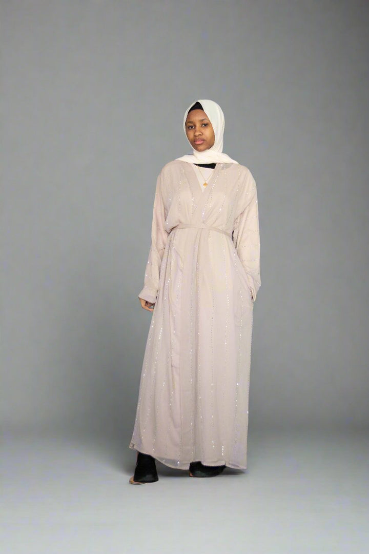 Two - Piece Beaded Abaya